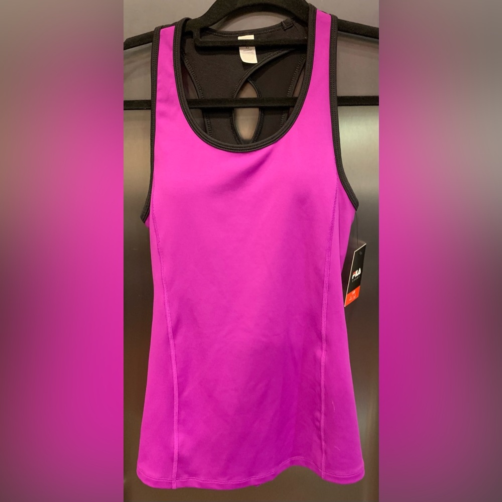New NWT Fila Sport Tru-Dry Tank with Built-In Bra Removable Cups size XS